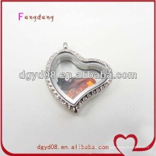 Charm Heart Locket Colgante Collar